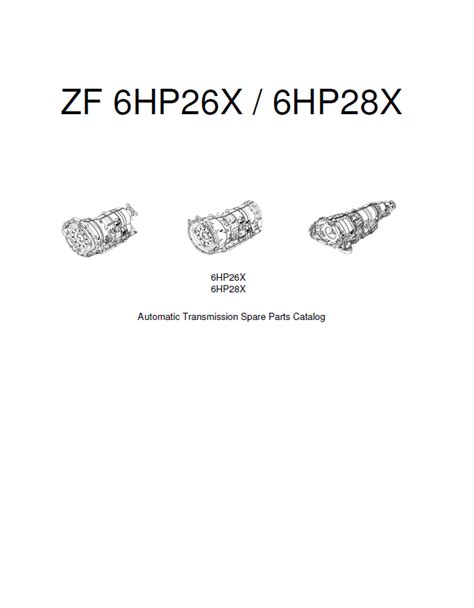 Zf 6hp26 Automatic Transmission Spare Parts Catalog