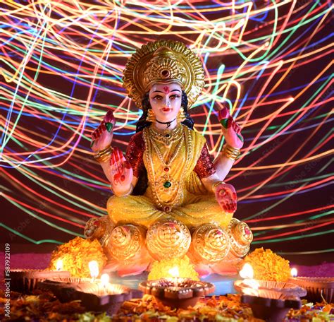 Lakshmi Hindu Goddess Goddess Lakshmi Goddess Lakshmi During Diwali