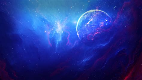 Outer space wallpaper, nebula, space, blue, red HD wallpaper ...