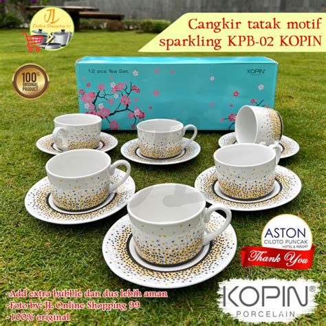 Dojo By Kopin Pasang Cangkir Set Porcelain Motif Sparkling Ml Kpb