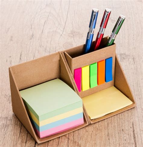 Cubo Organizador De Post It E Canetas Ecologico