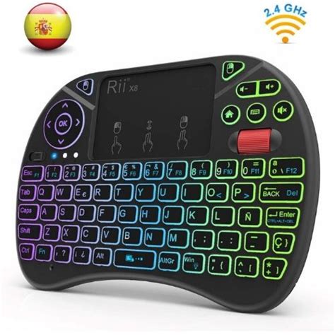 【Mini Teclado Inalámbrico】« Rii X8 retroiluminado»