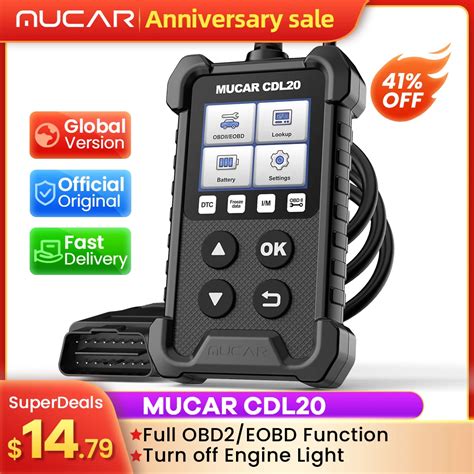 Mucar Cdl Obd Car Diagnostic Tools Obd Code Reader Scanner For