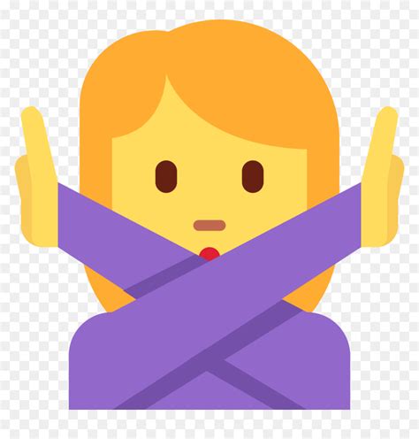 Person Gesturing No Emoji Hd Png Download Vhv