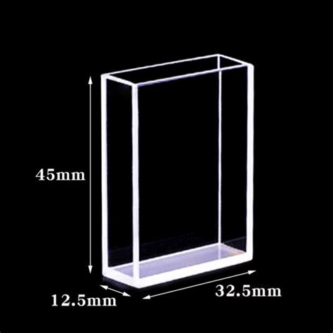 Vne Ml Fluorescence Cuvette With Ptfe Lid Fused Lightpath