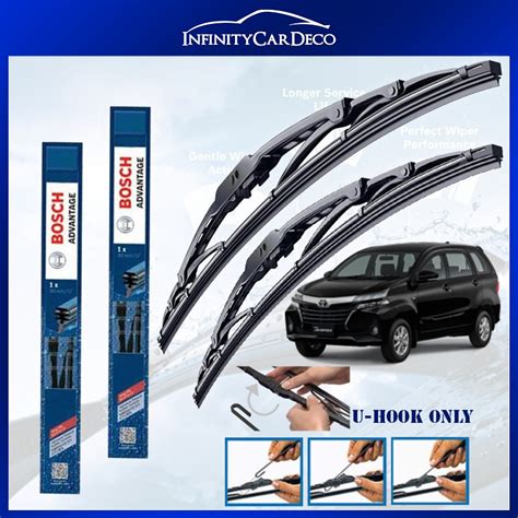 Toyota Avanza 2013 2019 Original Bosch Advantage Wiper Blade Set 20