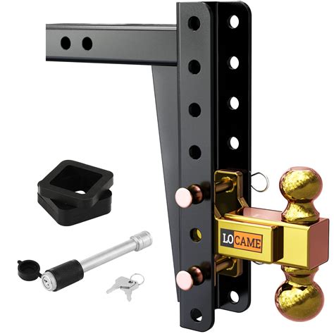 Locame Adjustable Trailer Hitch Fits Inch Receiver Inch Drop