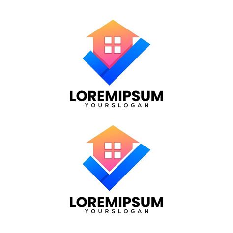 home verify logo design template 13924867 Vector Art at Vecteezy