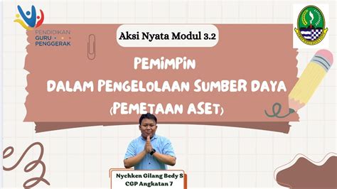 Aksi Nyata Modul Pemetaan Aset Cgp Angkatan Nychken Gilang