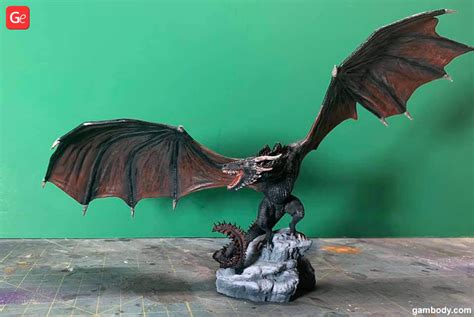 Gambody STL Files Of Viserion Dragon Game Of Thrones For 3D Printer