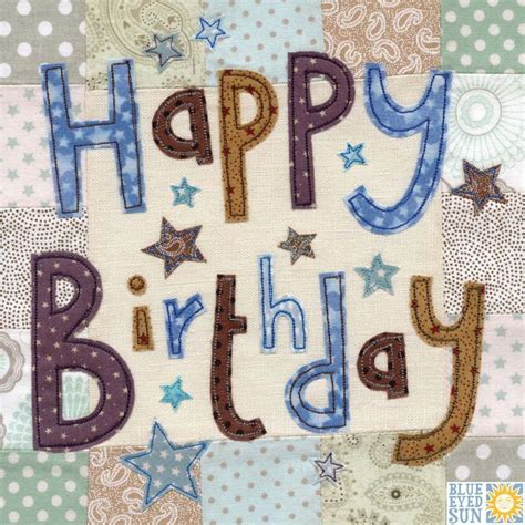 Stars Happy Birthday Card Large Luxury Birthday Card Karenza Paperie