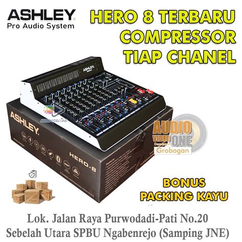 Jual Mixer Ashley HERO 8 New Compressor Professional Mikser Audio 8