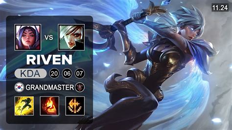 Riven Top Vs Irelia Kr Grandmaster Preseason 12 Patch 11 24 Youtube