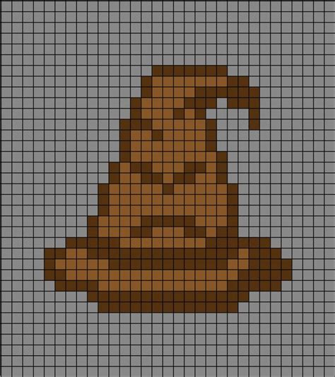 Sorting Hat Pixel Art Pixel Art Pixel Art Pattern Harry Potter Crochet