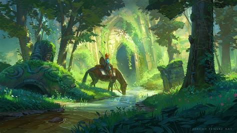 The Legend of Zelda, watermarked, The Legend of Zelda: Breath of the Wild, digital art, artwork ...