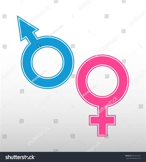 Male And Female Sex Symbols Venus And Mars Royalty Free Stock Vector 397475254