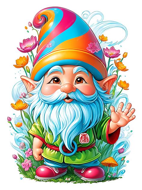 Premium Photo A Cartoon Of A Gnome Fantasy Gnome Cute 3d Cartoon