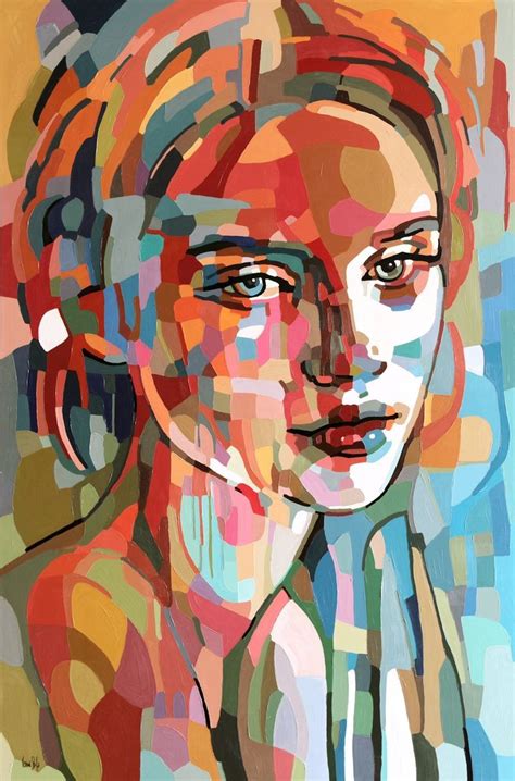 Contemporary Portrait Paintings Ideas Arthunter Abstract Portrait