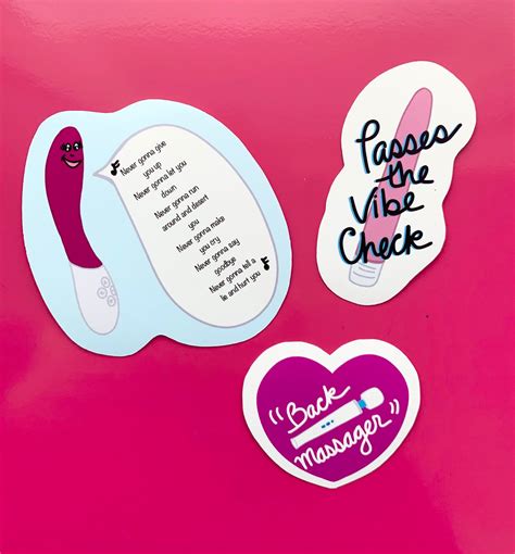 Vibrator Stickers Sex Toys Adult Stickers Vibe Check Etsy