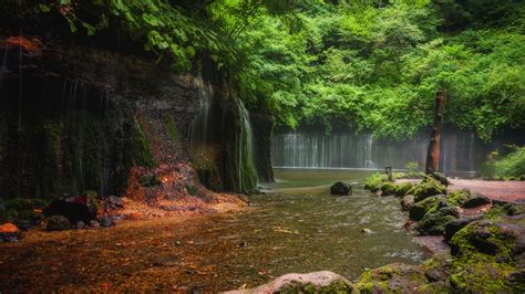 Download Wallpaper 3840x2160 Landscape Waterfalls River Nature 4k