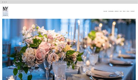 Web Design Services Portfolio NY Lux Events Octopus Tech