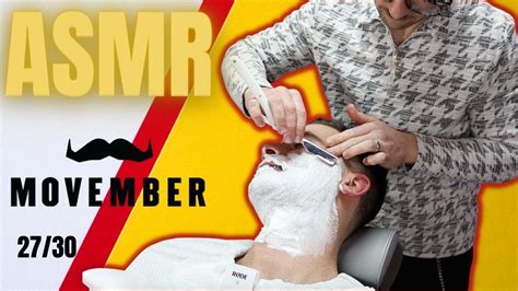 😴help You Sleep😴 Asmr Relaxing Hot Towel Shave 🪒 In London 🇬🇧