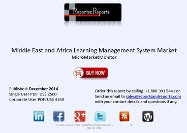 Ppt Middle East And African Learning Management Systems Market Trends