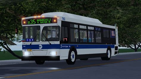 Roblox MTA New York City Transit Orion VII OG CNG 7653 Departing