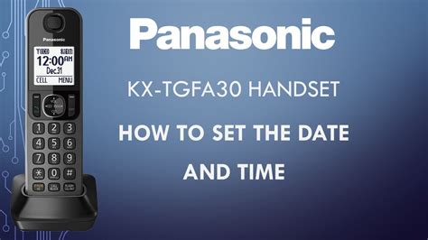 Panasonic Phone Set Up Instructions