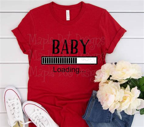 Baby Loading Svg Pregnancy Announcement Svg Trending Svg