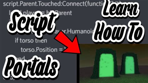 How To Make Roblox Teleporter Portal Roblox Scripting Tutorials Youtube