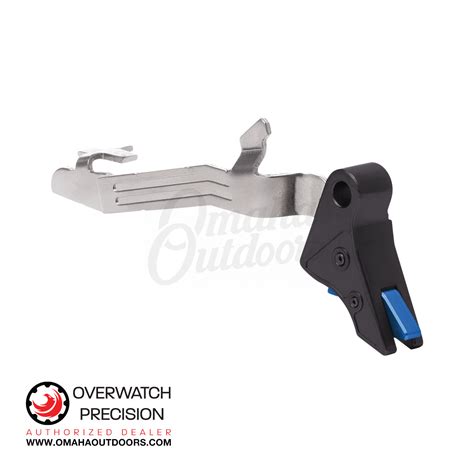 Overwatch Precision Dat V2 Trigger For Glock 43 Black Blue Omaha