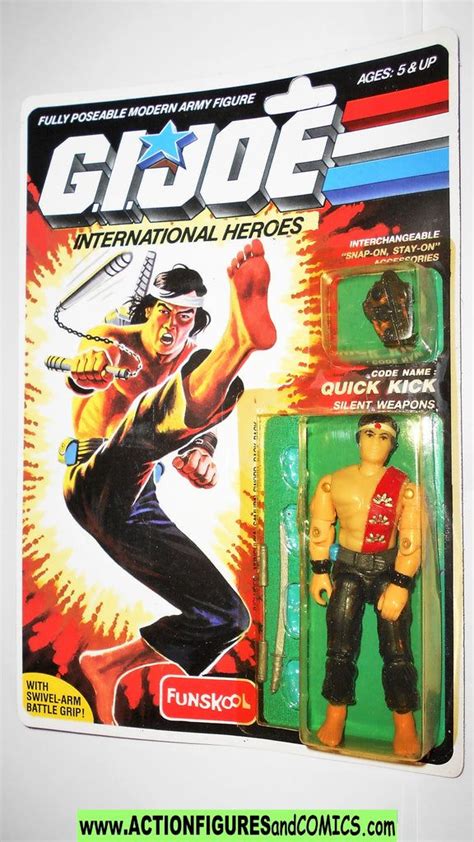 Gi Joe QUICK KICK 1985 1999 Funskool Hasbro Vintage G I Moc 00 Gi Joe