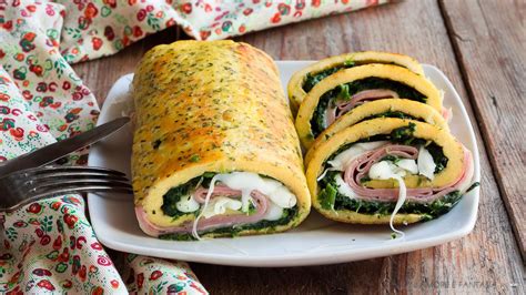 Rotolo Di Frittata Farcito Al Forno Ricetta Ricette Contorni