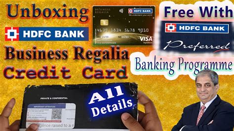 HDFC Business Regalia Credit Card Unboxing Review Free With HDFC