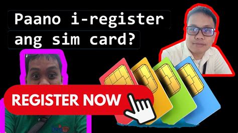 Paano Mag Register Ng Sim Card Sim Card Registration How To