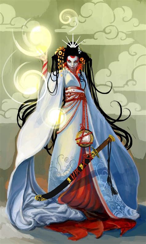 Illustrations Stephanie Hans Japanese Myth Amaterasu Japanese Mythology