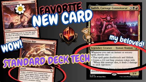 BEST NEW CARD Judith Carnage Connoisseur Deck Tech Ideas RAKDOS