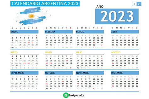 Calendario Argentina Con Feriados Para Imprimir Pdf Finanzas Y