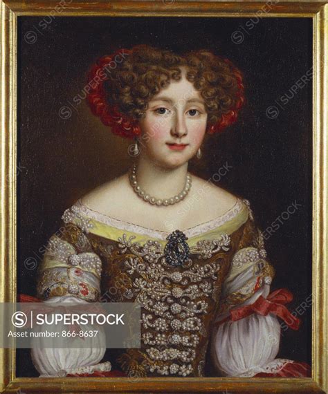 Portrait Of Anna Maria Louisa De Medici 1667 1743 Half Length In A