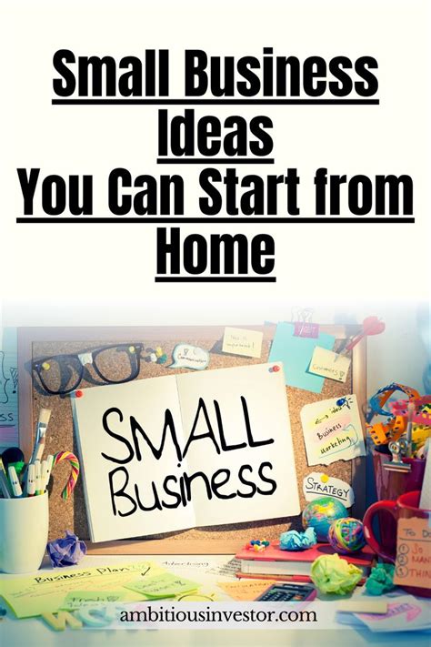 Small Business Ideas You Can Start From Home With The Words Small