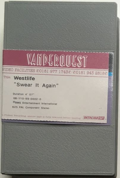 Westlife – Swear It Again (1999, Betacam SP) - Discogs