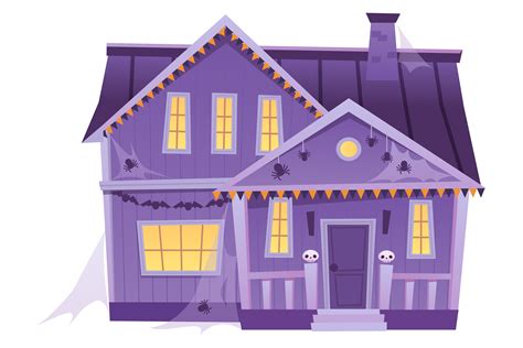 Haunted Mansion Cartoon Decorative Eleme Graphic by smartstartstocker ...