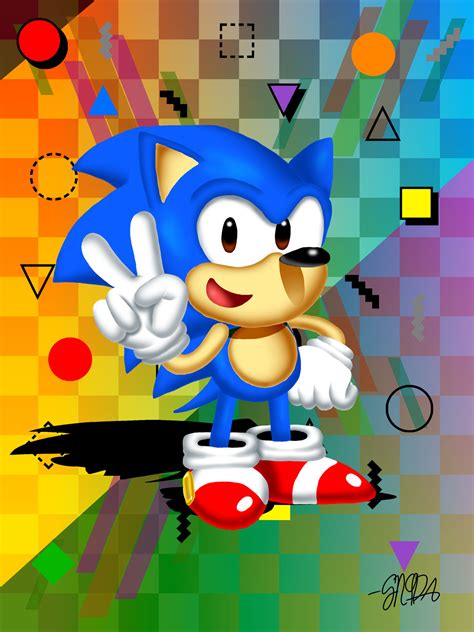 Sonic The Hedgehog Box Art Style By Sn9da On Deviantart