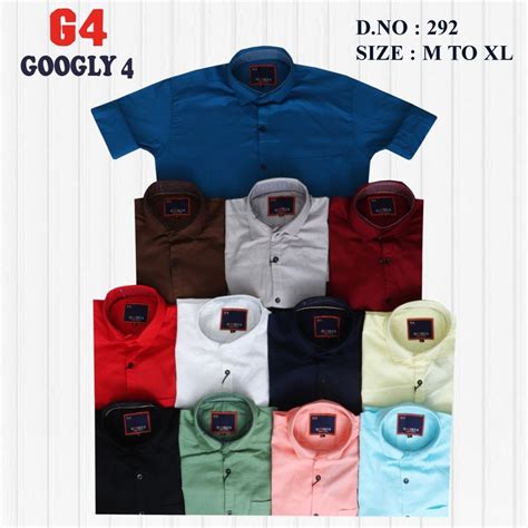 Collar Neck Mens Plain Cotton Shirt Size M Xl At Rs 250 In Indore