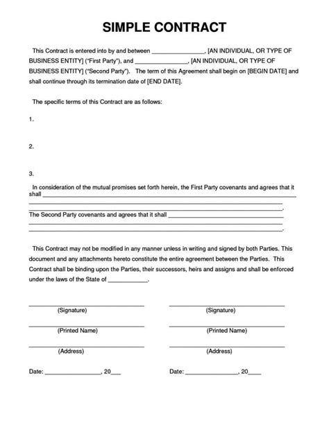 Free Fillable And Printable Service Agreement