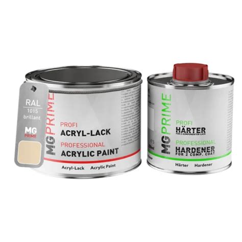 Ral 1015 Ivoire Clair Peinture Acrylique Brillante Pot De 075 Litre