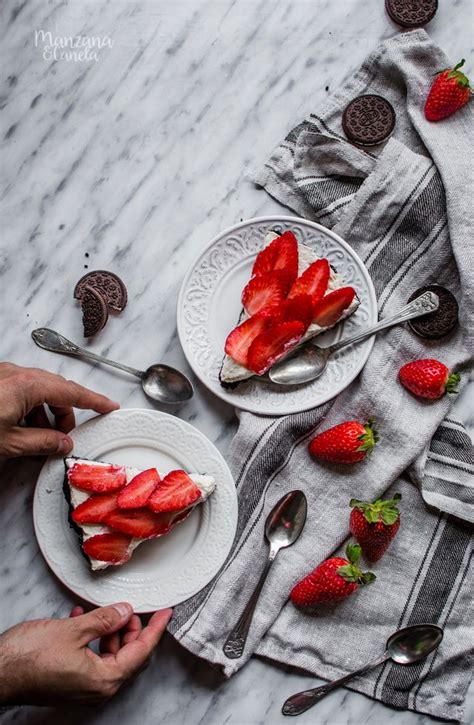 Tarta De Oreo Y Fresas Receta Sin Horno Manzanaandcanela Bloglovin