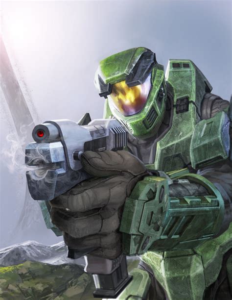 Halo Combat Evolved Anniversary Artwork Jefe Maestro De Halo Jefe