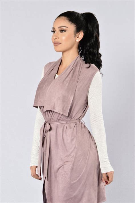 Lovely Day Vest Mauve Modest Fashion Clothes Tall Women